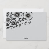 カスタマイズされた母の日のギフトと愛のメッセージ シーズンカード (裏面)