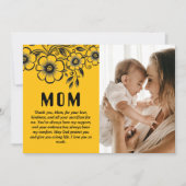 カスタマイズされた母の日のギフトと愛のメッセージ シーズンカード (正面)