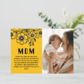 カスタマイズされた母の日のギフトと愛のメッセージ シーズンカード (スタンド正面)