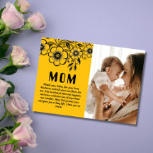 カスタマイズされた母の日のギフトと愛のメッセージ