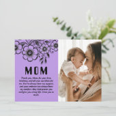 カスタマイズされた母の日のギフトと愛のメッセージ シーズンカード (スタンド正面)