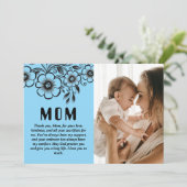 カスタマイズされた母の日のギフトと愛のメッセージ シーズンカード (スタンド正面)