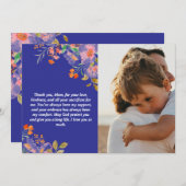 カスタマイズされた母の日のギフトと愛のメッセージ シーズンカード (正面/裏面)