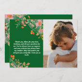 カスタマイズされた母の日のギフトと愛のメッセージ シーズンカード (正面/裏面)