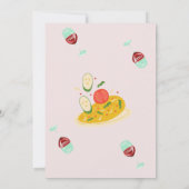 カスタマイズされた母の日の朝食 | 食べ物テーマ 招待状 (裏面)