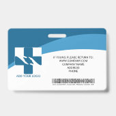 カスタマイズされた病院職員写真IDバッジ バッジ (裏面)