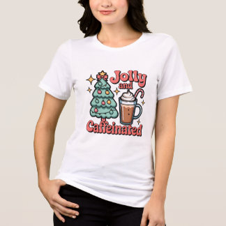 カスタマイズされた陽気でカフェインたっぷりTシャツデザイン トライブレンドTシャツ