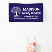 カスタマイズされた ミニマム ネイビーブルー ファミリー リユニオン 横断幕 (インサイチュ)