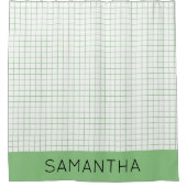 カスタマイズした図形の線を最小化 シャワーカーテン (正面)