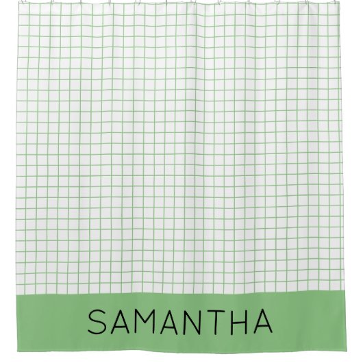 カスタマイズした図形の線を最小化 シャワーカーテン (正面)