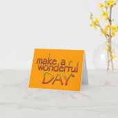 カスタマイズすばらしい日カードを-作って下さい カード (黄色い花)