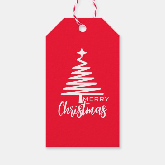 カスタマイズするためのメリークリスマスギフトラベル ギフトタグ (正面)