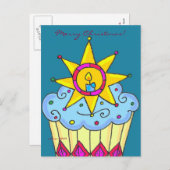 カスタマイズするウクライナのクリスマスカップケーキ シーズンポストカード (正面/裏面)