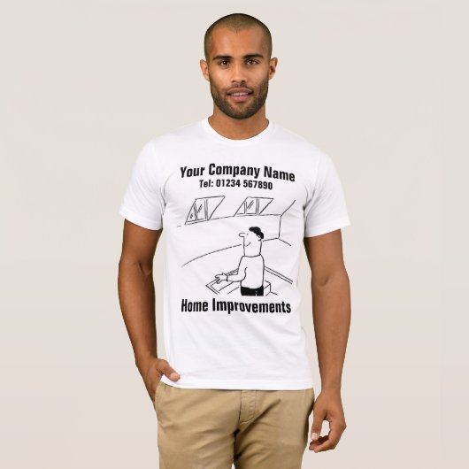 カスタマイズするホーム改善漫画 Tシャツ (正面フル)