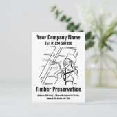 カスタマイズする木材保存漫画 ポストカード (スタンド正面)