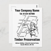 カスタマイズする木材保存漫画 ポストカード (正面/裏面)