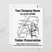 カスタマイズする木材保存漫画 ポストカード (正面/裏面)