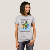 カスタマイズする秘書サービスの漫画 Tシャツ (正面フル)
