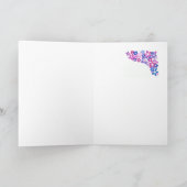 カスタマイズする'花のパワー'誕生日カード カード (内部)