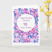 カスタマイズする'花のパワー'誕生日カード カード (黄色い花)