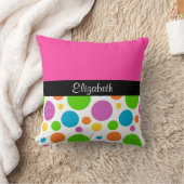 カスタマイズする – 水玉模様パターン クッション (ブランケット)