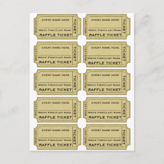 カスタマイズだ！ラッフルチケット ポストカード