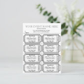 カスタマイズだ!ラッフルチケット ポストカード (スタンド正面)