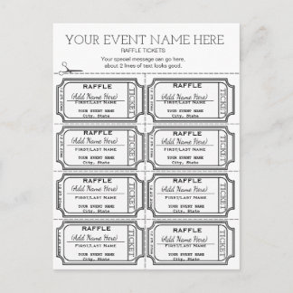 カスタマイズだ！ラッフルチケット ポストカード