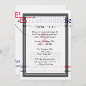 カスタマイズだ！ 招待状 (正面/裏面)