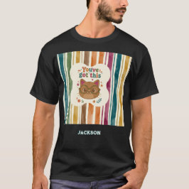 カスタマイズできるやる気が出る猫のモチベーショングッズ Tシャツ