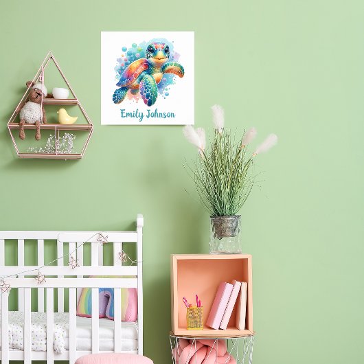 カスタマイズできるウミガメ ポスター