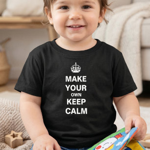 カスタマイズできるキッズTシャツテンプレート Keep Calm トドラーTシャツ