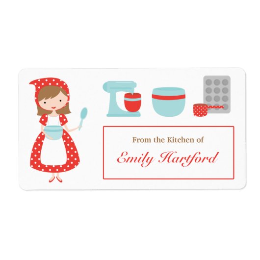 カスタマイズできるキッチンラベル ラベル (正面)