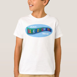 カスタマイズできるキュートなバックトゥスクール Tシャツ
