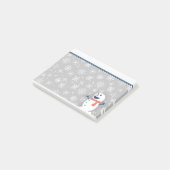 カスタマイズできるキュートな冬の雪/雪だるま付箋 ポストイット (アングル)