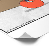 カスタマイズできるバランス漫画のチェック ポスター (角)