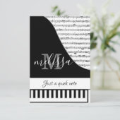 カスタマイズできるピアノカード カード (スタンド正面)