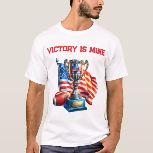 カスタマイズできるフットボールTシャツ Tシャツ (正面)