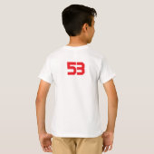 カスタマイズできるフットボールTシャツ Tシャツ (裏面フル)