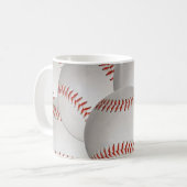 カスタマイズできるベースボール マグカップ (正面左)