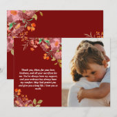 カスタマイズできる母の日のギフトと愛のメッセージ シーズンカード (正面/裏面)