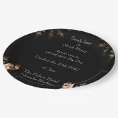 カスタマイズできる結婚式の招待状テンプレート ペーパープレート (アングル)