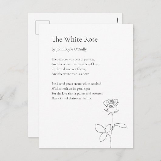 カスタマイズできる詩 シーズンポストカード (正面/裏面)