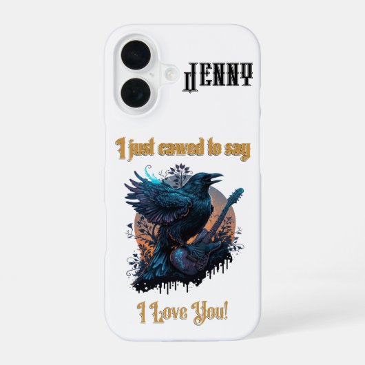 カスタマイズできる「鳴いたよ...」デザイン iPhone 16ケース (裏面)