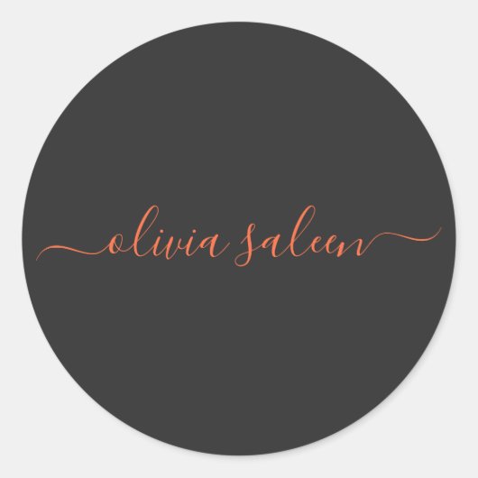 カスタマイズにんじんパーソナライズされた ラウンドシール (正面)