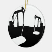 カスタマイズのためのコピー宇宙でロバを頷く セラミックオーナメント (左)