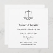 カスタマイズはかりで測裁 招待状 (正面/裏面)