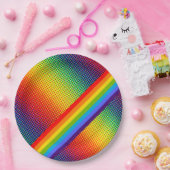 カスタマイズはっきりした可能で明るいレインボーLGBTゲイプライド ペーパープレート (パーティー)