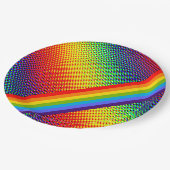 カスタマイズはっきりした可能で明るいレインボーLGBTゲイプライド ペーパープレート (アングル)
