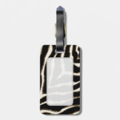 カスタマイズはっきりした可能なゼブラ印刷パターン ラゲッジタグ (裏面縦)